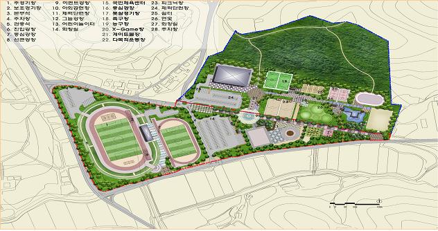 서천 스포츠 테마파크 조감도