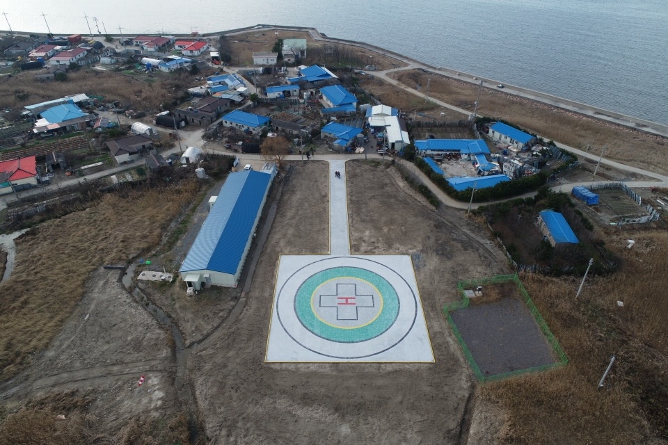 (20일)서천군, 유부도 응급 닥터헬기 이·착륙장 준공